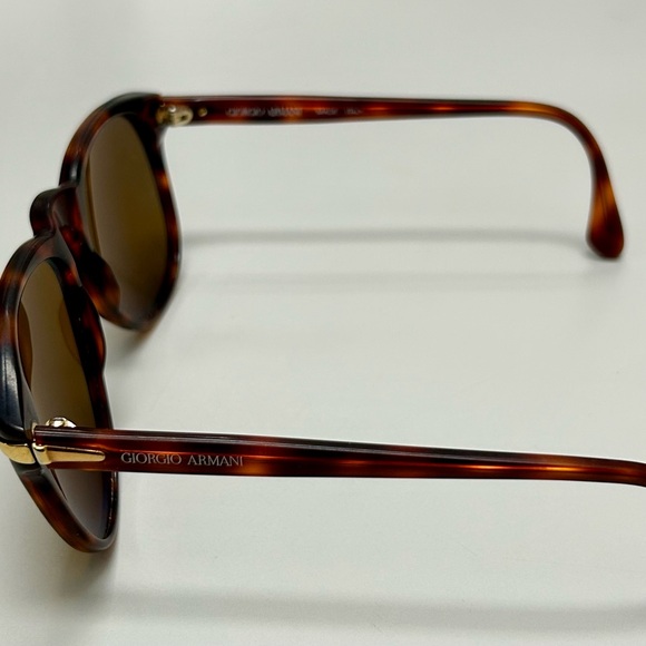 Emporio Armani Brown Tortoise Sunglasses - Picture 5 of 8